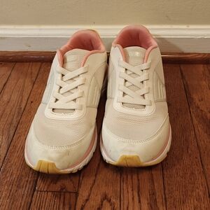 Vionic Seville Mesh Cream Sneakers for Women, Size 8